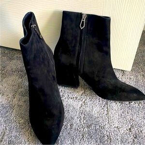 Booties black suede “Sasha” Block Heel boots 37 by‎ Botkier from Shopbop